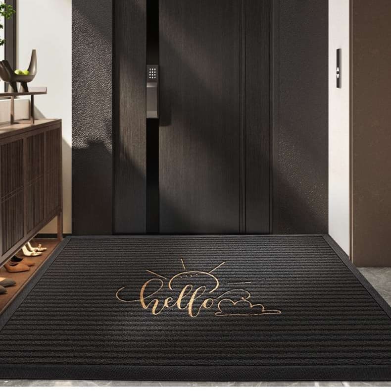 ゴールドアクセント付き高級玄関マット