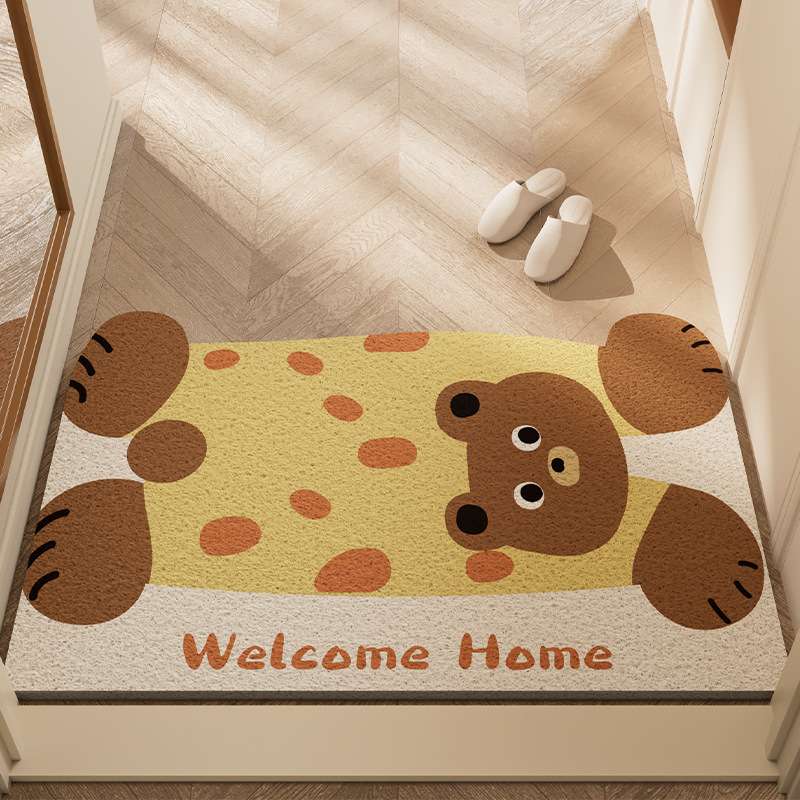 ほのぼの動物デザイン玄関マット