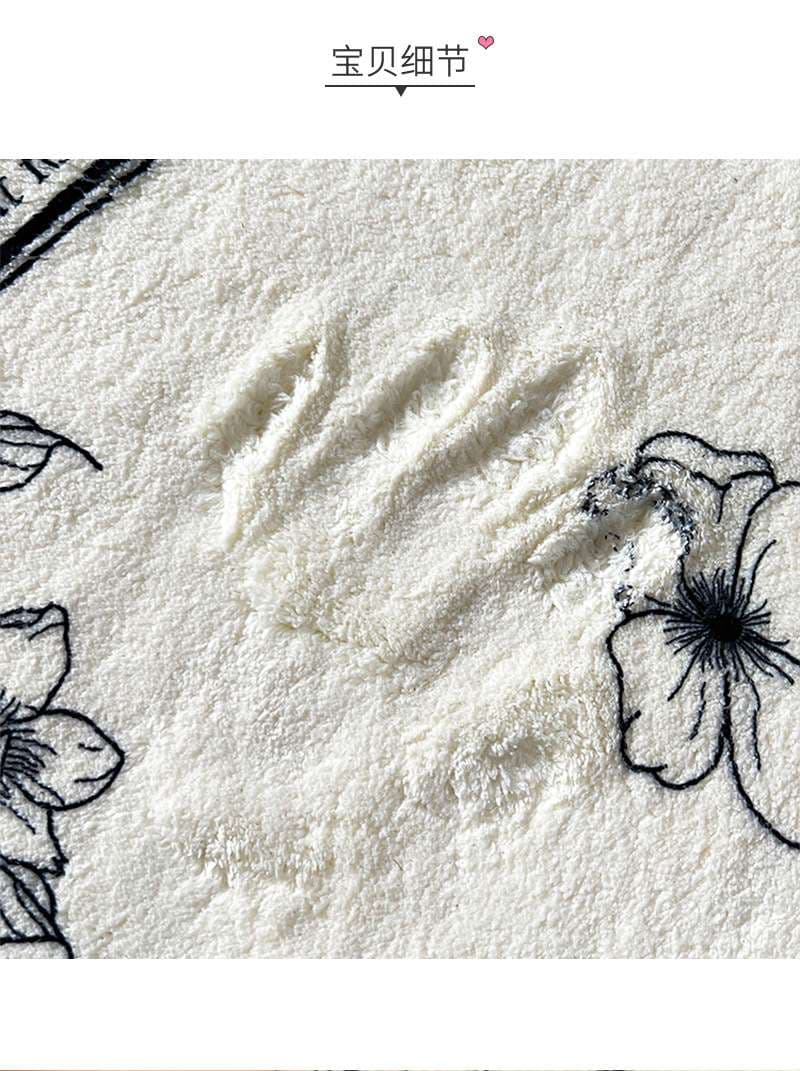 玄関マット 花言葉が刻まれた癒しのマット