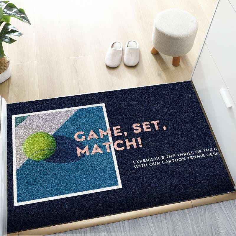 スポーツイラスト室内用玄関マット