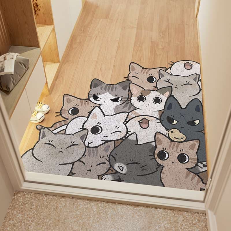 猫好きにための猫だらけマット