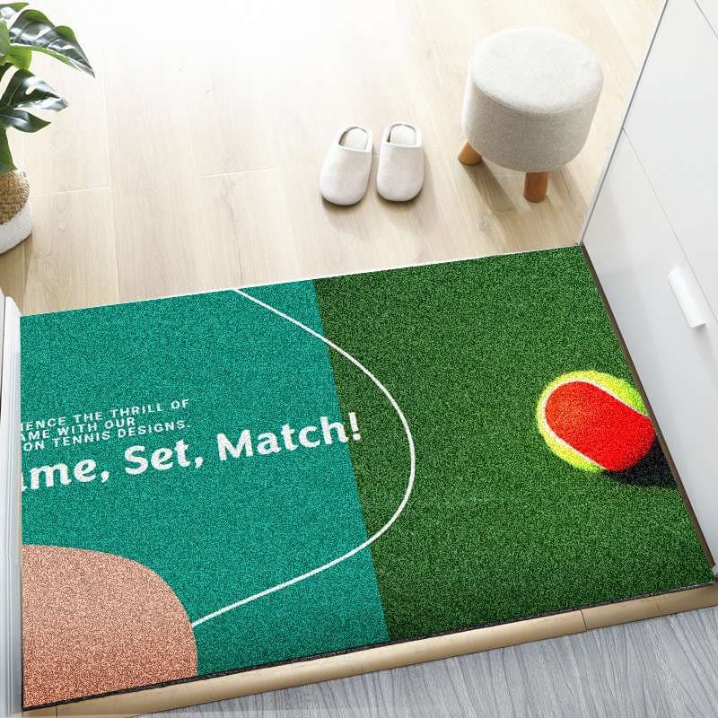スポーツイラスト室内用玄関マット