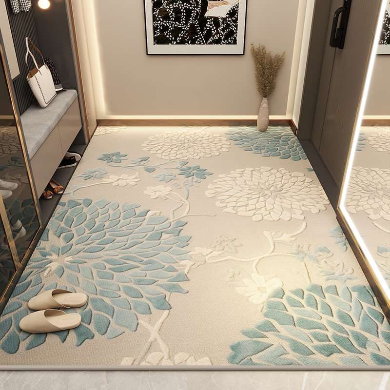 玄関マット 高級柄贅沢絨毯