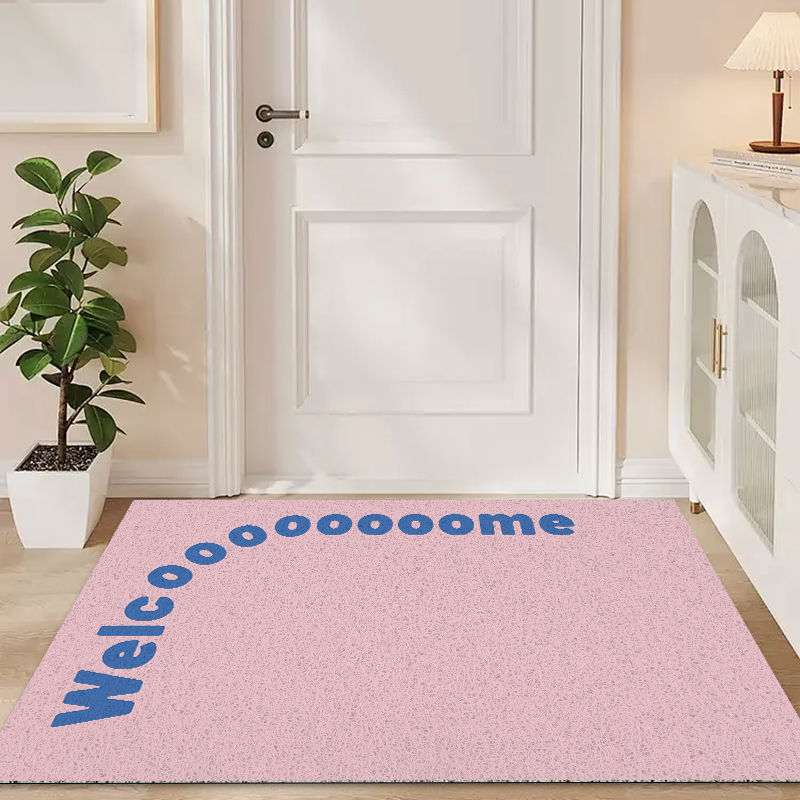 カラフルなwelcomeマット