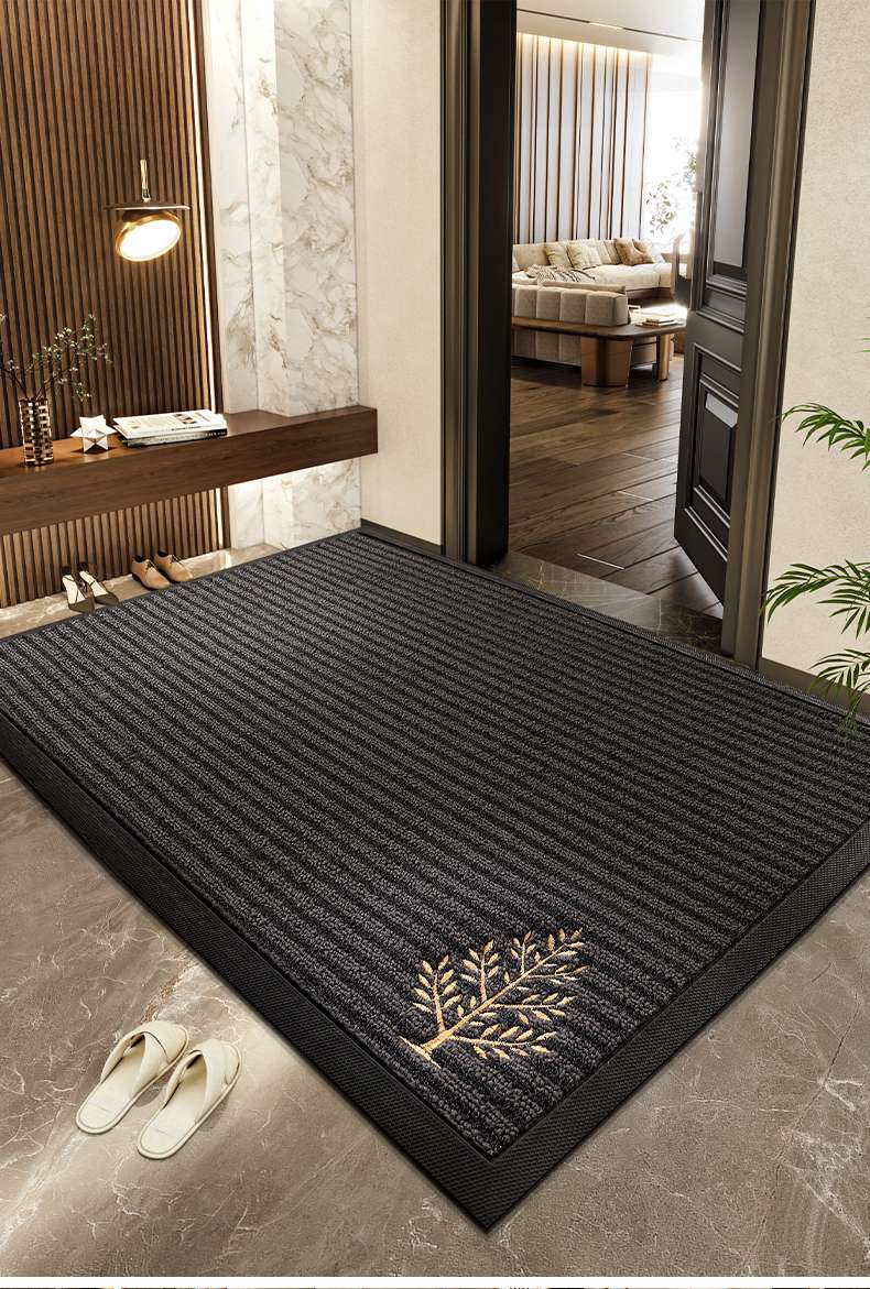 ゴールドアクセント付き高級玄関マット