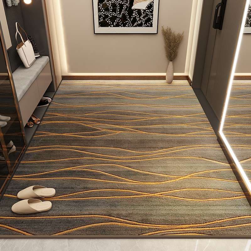 玄関マット 高級柄贅沢絨毯