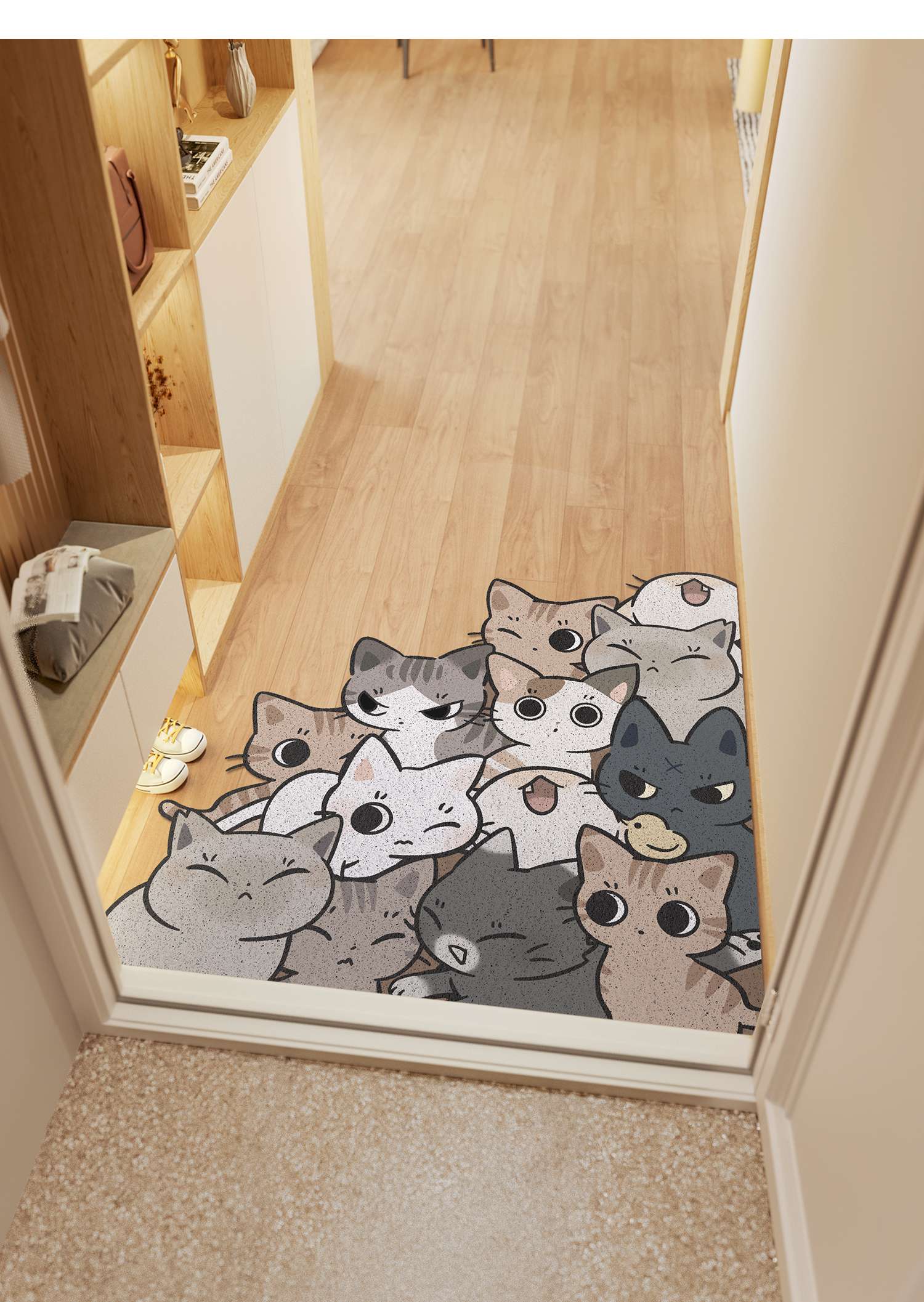 猫好きにための猫だらけマット