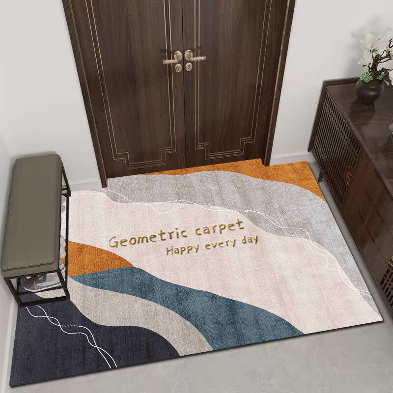 モダン幾何学模様のアートマット