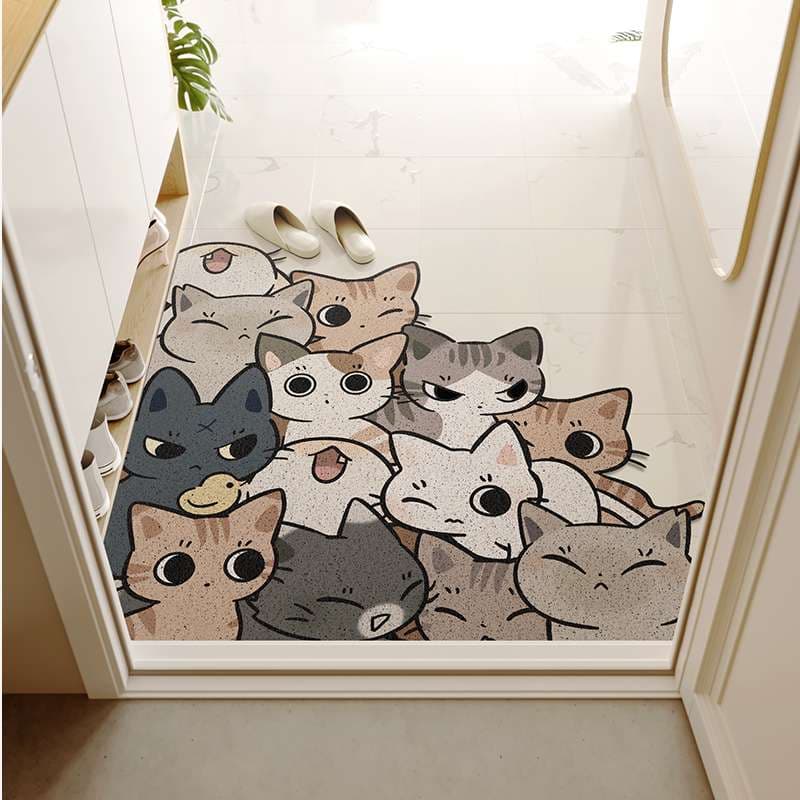 猫好きにための猫だらけマット