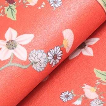 優雅な花鳥模様の室内玄関マット