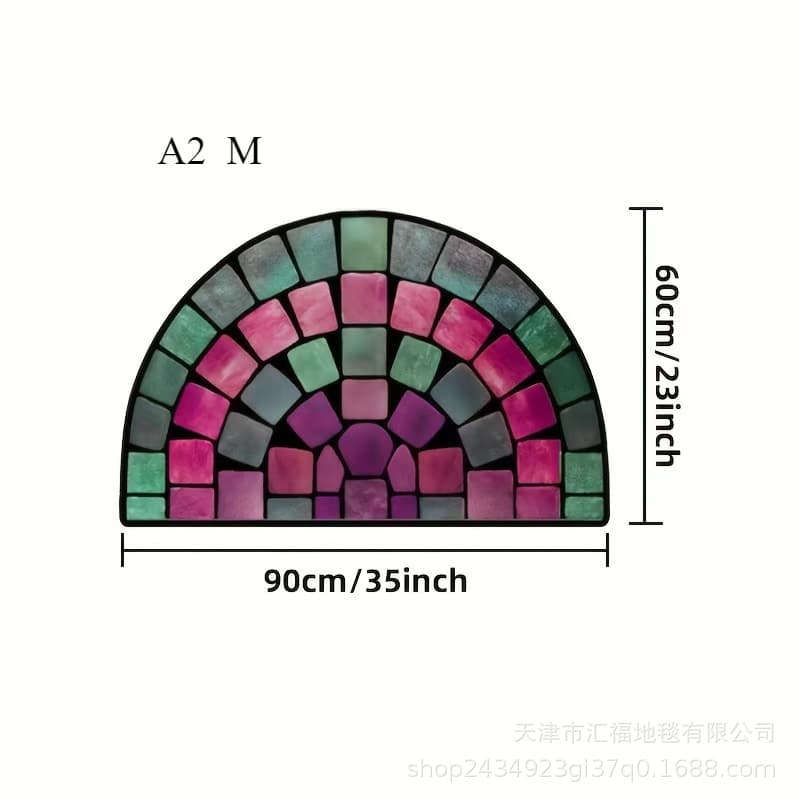 モザイクアート玄関マット